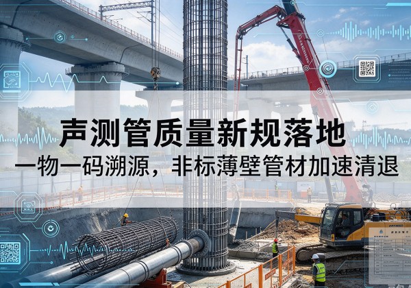 沙雅声测管质量新规落地，一物一码溯源，非标薄壁管材加速清退