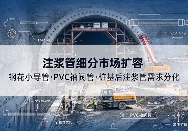 沙雅注浆管细分市场扩容，隧道钢花小导管、PVC 袖阀管、桩基后注浆管需求分化